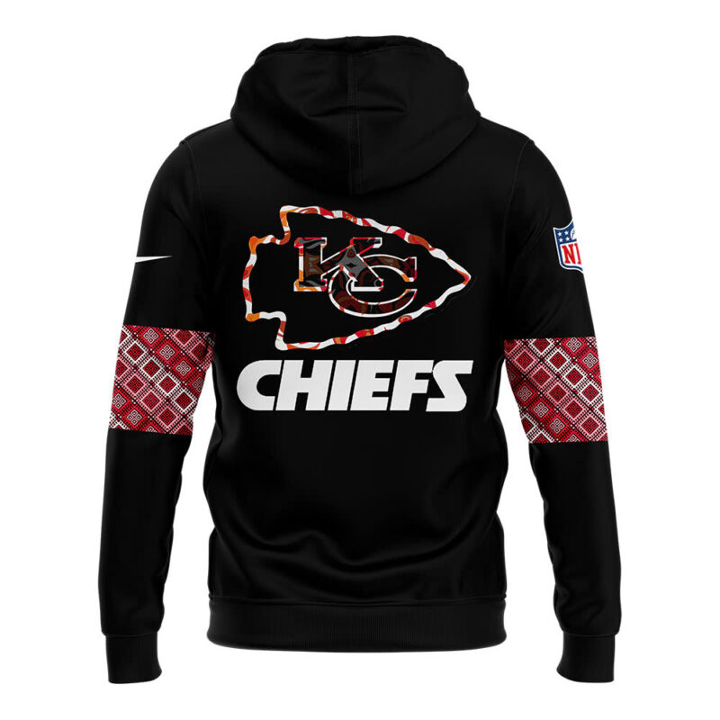Men's Nike Kansas City Chiefs 2024 Native American Heritage Month Premium Limited Pullover Hoodie - Image 3