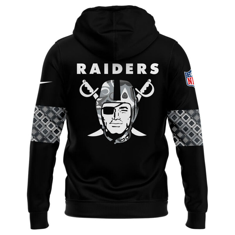 Men's Nike Las Vegas Raiders 2024 Native American Heritage Month Premium Limited Pullover Hoodie - Image 3