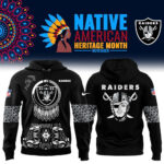 Men's Nike Las Vegas Raiders 2024 Native American Heritage Month Premium Limited Pullover Hoodie
