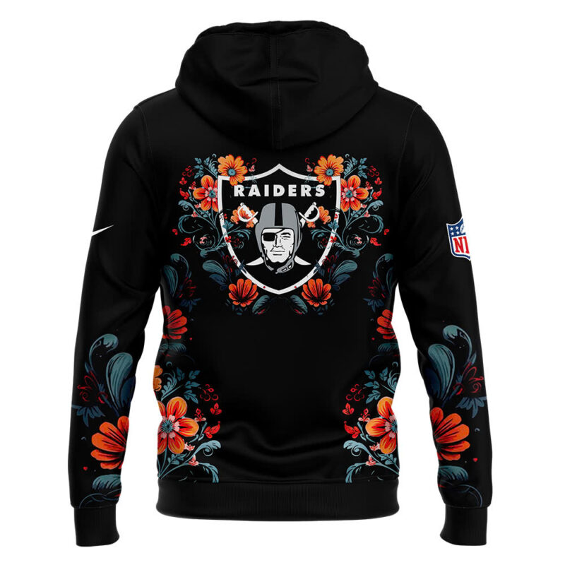 Las Vegas Raiders 2024 Dia De Los Muertos Premium Limited Hoodie - Image 3