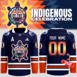 Edmonton Oilers x Indigenous Celebration 2024 Personalized Jersey
