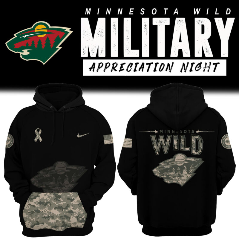 Women's Minnesota Wild x 2024 Military Appreciation Night Hoodie