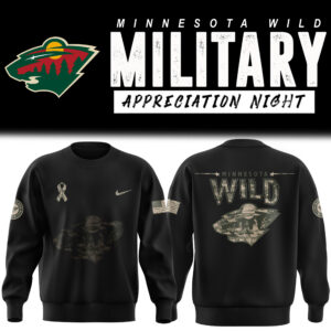 Minnesota Wild x 2024 Military Appreciation Night Sweatshirt