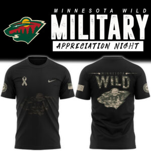 Minnesota Wild x 2024 Military Appreciation Night T shirt
