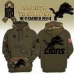 Women’s Detroit Lions Nike Camo 2024 Salute to Service Club Fleece Pullover Hoodie V2