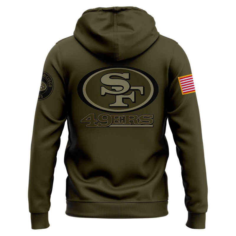 San Francisco 49ers Nike Camo 2024 Salute to Service Pullover Hoodie - Image 3
