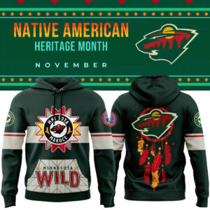 Minnesota Wild 2024 Native American Heritage Month Premium Limited Pullover Hoodie