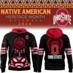 Ohio State Football 2024 Native American Heritage Month Premium Limited Pullover Hoodie