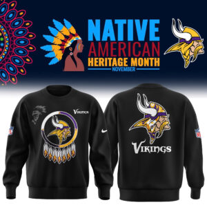 Unisex Minnesota Vikings NFL 2024 Native AmeriQNn Heritage Month Premium Limited Long Sleeve Shirt