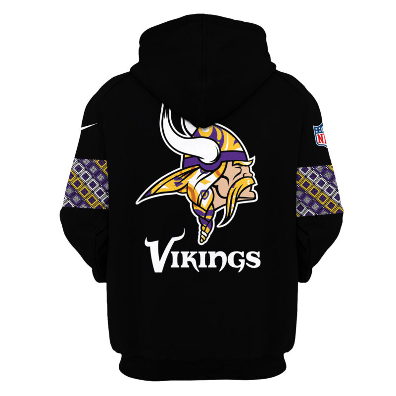 Women’s Nike Minnesota Vikings NFL 2024 Native AmeriQNn Heritage Month Premium Limited Pullover Hoodie - Image 3