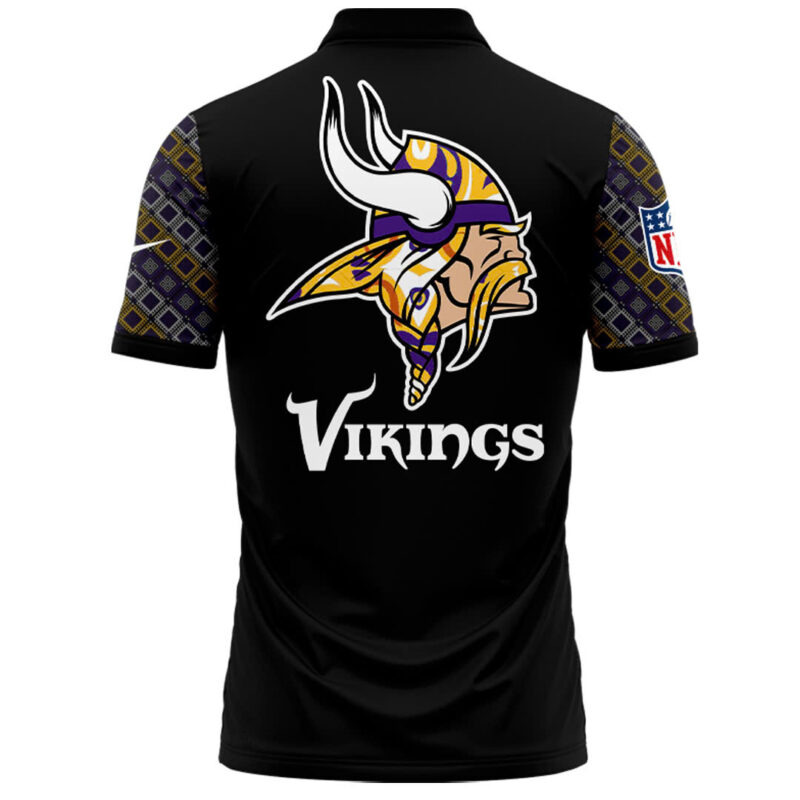 Minnesota Vikings NFL 2024 Native American Heritage Month Premium Limited Polo - Image 3