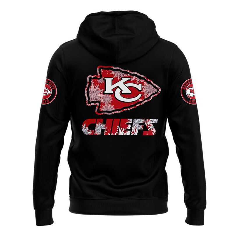 Kansas City Chiefs Christmas 2024 Hoodie x Bobble Hat - Image 3