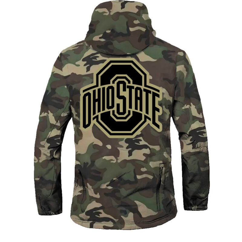 Ohio State Buckeyes 2024 Salute to Service Camouflage Assault Jacket - Image 3