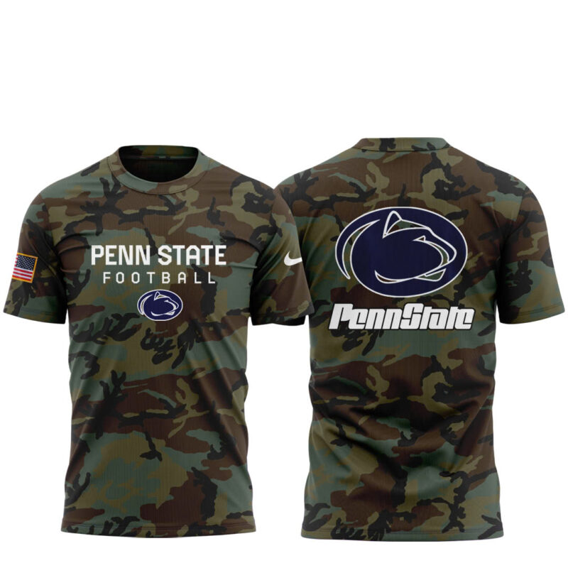 Penn State Football Nike Arctic Camo 2024 Salute to Service Tee