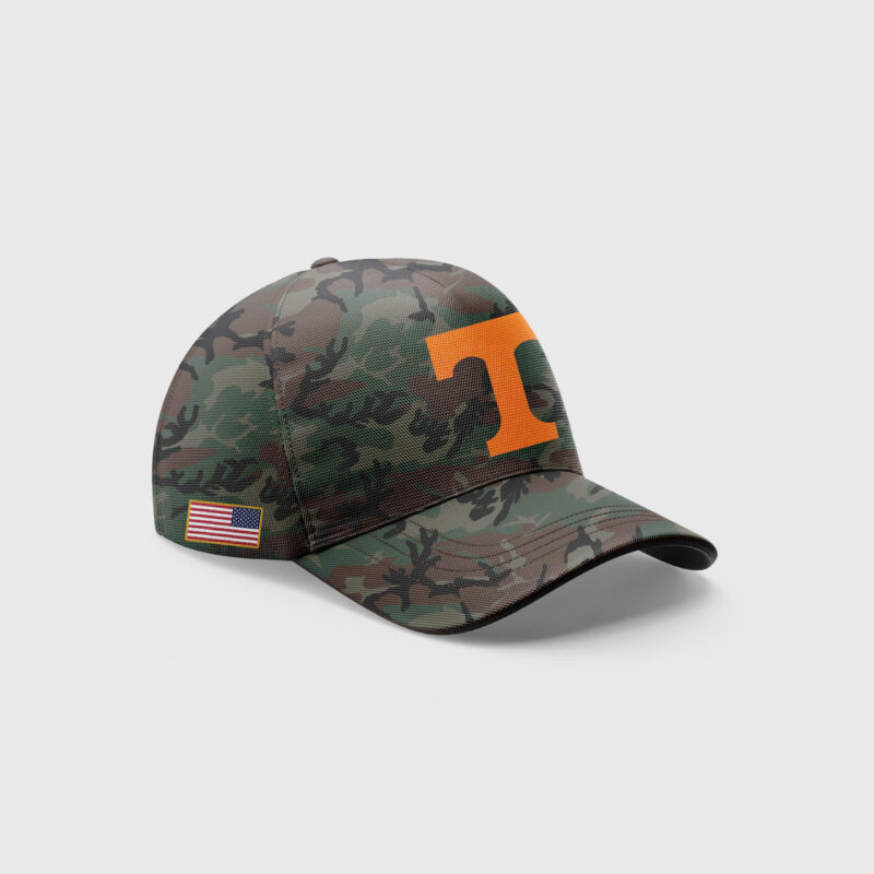 Limited Tennessee Football Nike Camo 2024 Salute to Service Club Fleece Pullover Wind Jacket - Image 2