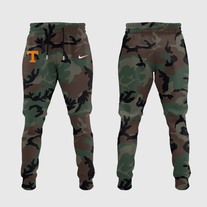 Limited Tennessee Football Nike Camo 2024 Salute to Service Club Fleece Pullover Wind Jacket - Image 4