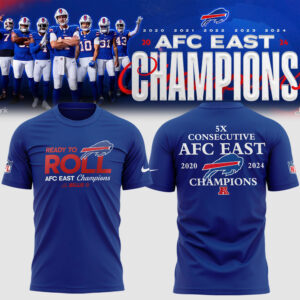 Buffalo Bills Nike 2024 AFC East Division Champions Locker Room Trophy Tee
