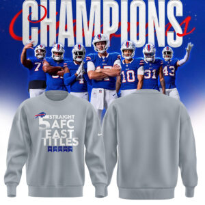 Buffalo Bills Nike 2024 AFC East Division Champions Sweatshirt (Blue, Red, Gray, Black)