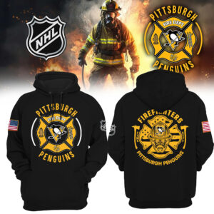 Women’s Pittsburgh Penguins x 2024 Firefighter Appreciation Night Premium Limited Pullover Hoodie