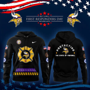 Men's Nike Minnesota Vikings 2024 First Responders Day Premium Limited Pullover Hoodie