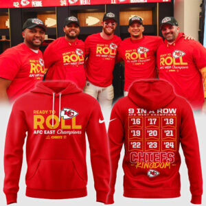 Men's Nike Red Kansas City Chiefs 2024 AFC West Division Champions Locker Room Trophy Collection Hoodie
