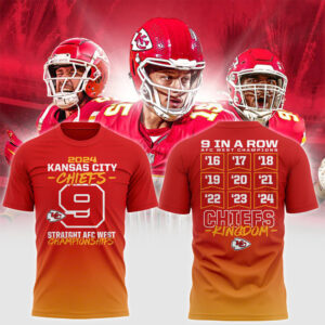 Unisex's Nike Kansas City Chiefs 2024 AFC West Division Champions Locker Room Trophy Collection Tee