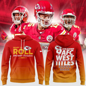 Men's Nike Kansas City Chiefs 2024 AFC West Division Champions Locker Room Trophy Collection Hoodie