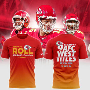 Unisex's Nike Kansas City Chiefs 2024 AFC West Division Champions Locker Room Trophy Collection Premium Shirt