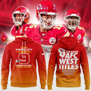 Men's Nike Kansas City Chiefs 2024 AFC West Division Champions Locker Room Trophy Pullover Hoodie