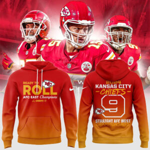 Men's Nike Kansas City Chiefs 2024 AFC West Division Champions Locker Room Trophy Pullover Hoodie