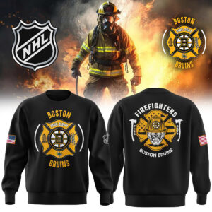 Boston Bruins x 2024 Firefighter Appreciation Night Premium Limited Sweatshirt