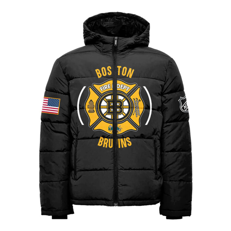 Boston Bruins x 2024 Firefighter Appreciation Night Premium Limited Down Jacket - Image 2