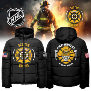 Boston Bruins x 2024 Firefighter Appreciation Night Premium Limited Down Jacket