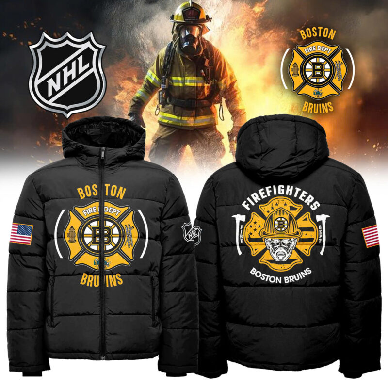 Boston Bruins x 2024 Firefighter Appreciation Night Premium Limited Down Jacket