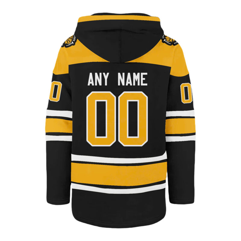 Boston Bruins x 2024 Firefighter Appreciation Night Premium Limited Lace up Hoodie - Image 3