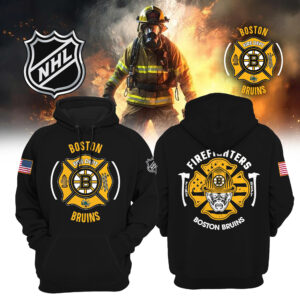 Women’s Boston Bruins x 2024 Firefighter Appreciation Night Premium Limited Pullover Hoodie