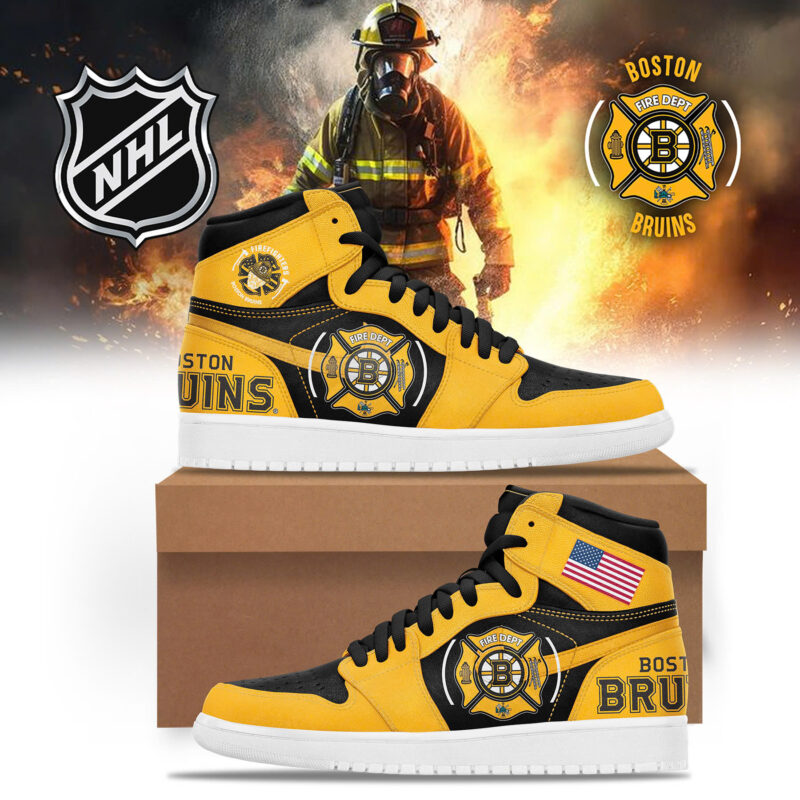 Boston Bruins x 2024 Military Appreciation Nigh Premium Limited Shoes