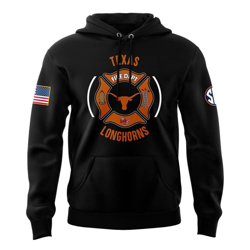 Texas Longhorns x 2024 Firefighter Appreciation Night Premium Limited Pullover Hoodie - Image 2