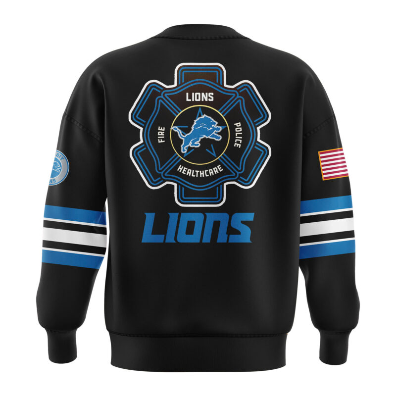 Detroit Lions x 2024 Firefighter Appreciation Night Premium Limited Sweatshirt - Image 3