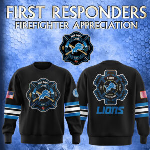 Detroit Lions x 2024 Firefighter Appreciation Night Premium Limited Sweatshirt