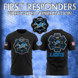 Detroit Lions x 2024 Firefighter Appreciation Night Premium Limited Tee