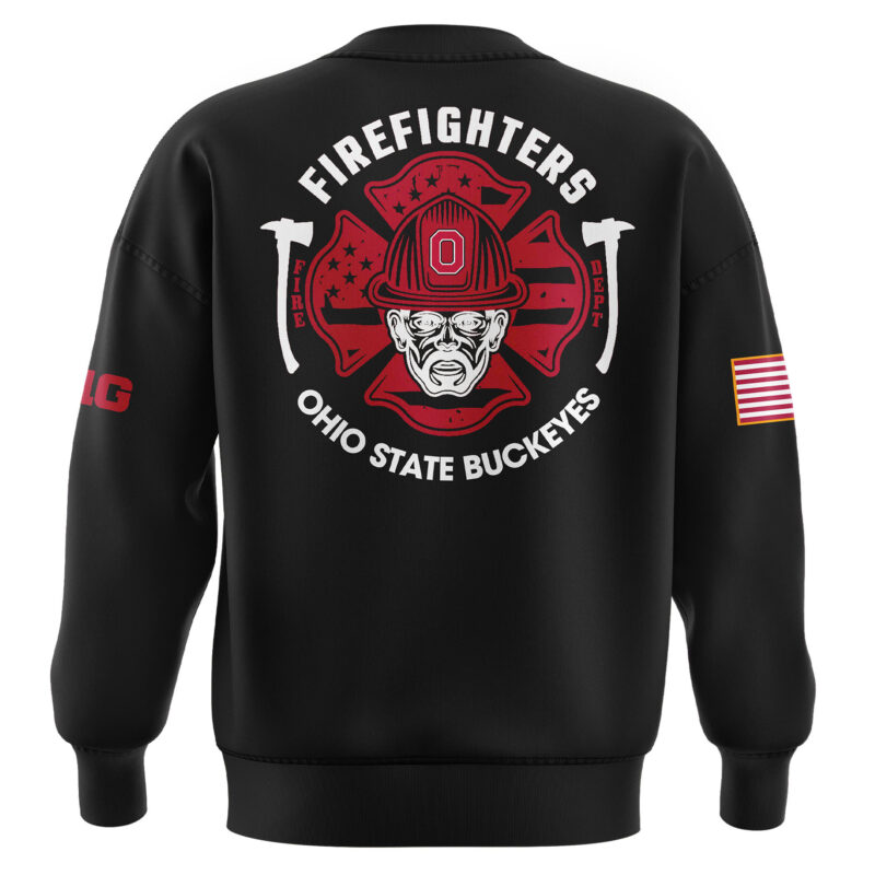 Ohio State Buckeyes x 2024 Firefighter Appreciation Night Premium Limited Sweatshirt - Image 3