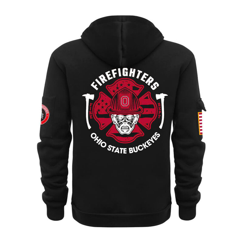 Ohio State Buckeyes x 2024 Firefighter Appreciation Night Premium Limited Hoodie - Image 3