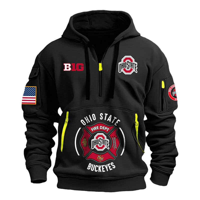Ohio State Buckeyes x 2024 Firefighter Appreciation Night Premium Limited Hoodie - Image 2