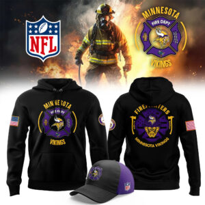 Minnesota Vikings x 2024 Firefighter Appreciation Night Premium Limited Pullover Hoodie