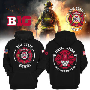 Women’s Ohio State Buckeyes x 2024 Firefighter Appreciation Night Premium Limited Pullover Hoodie