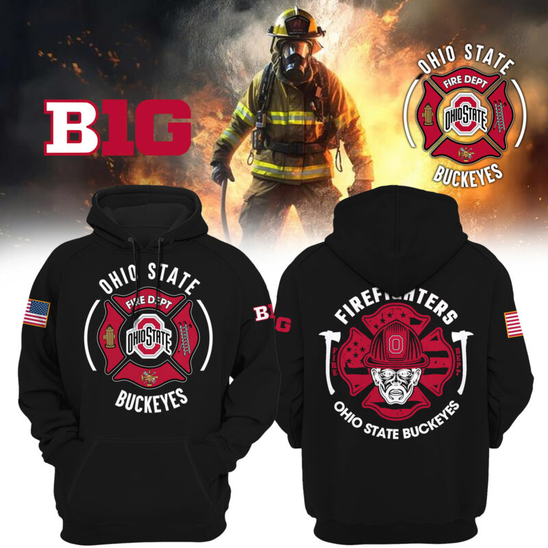 Women’s Ohio State Buckeyes x 2024 Firefighter Appreciation Night Premium Limited Pullover Hoodie