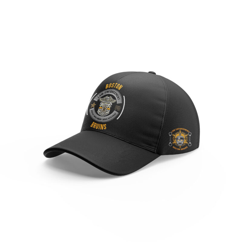 Boston Bruins 2024 Law Enforcement Appreciation Day Premium Limited Pullover Hoodie - Image 4