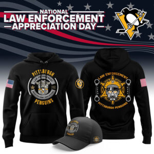 Pittsburgh Penguins 2024 Law Enforcement Appreciation Day Premium Limited Pullover Hoodie