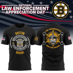 Boston Bruins 2024 Law Enforcement Appreciation Day Premium Limited Tee